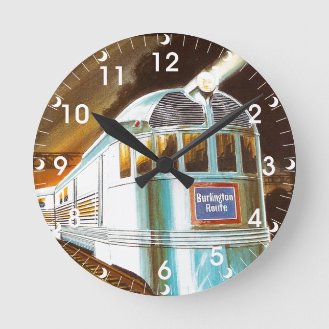 Horloge Ronde L'horloge murale Pioneer Zephyr 1934 (Recto)