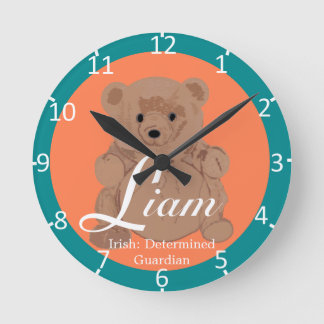 Horloge Ronde Liam bicolore