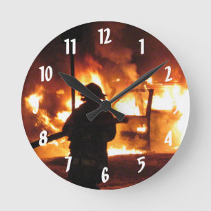 Horloge Ronde Ligne de pompier
