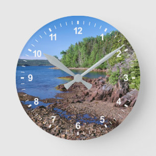Horloge Ronde Ligne verticale de Newman Sound