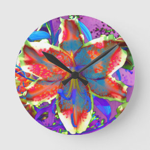 Horloge Ronde Lily rétro