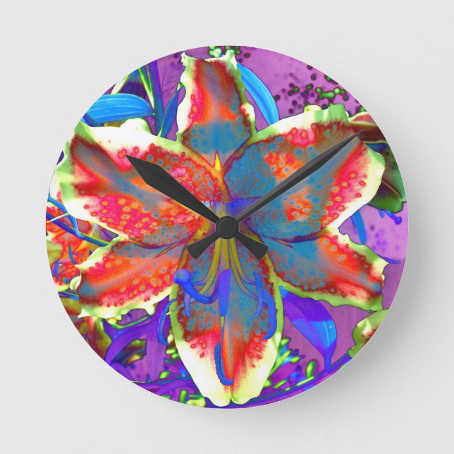 Horloge Ronde Lily rétro (Recto)