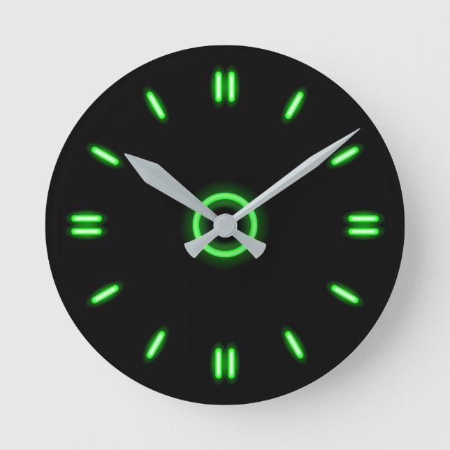 Horloge Ronde Lime Neon (Recto)