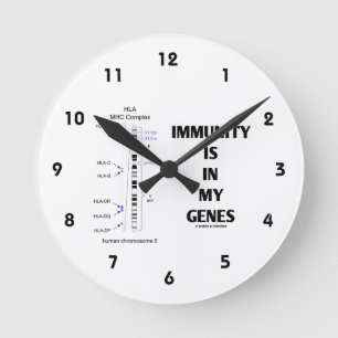 Horloge Ronde L'immunité est dans mes gènes (chromosome