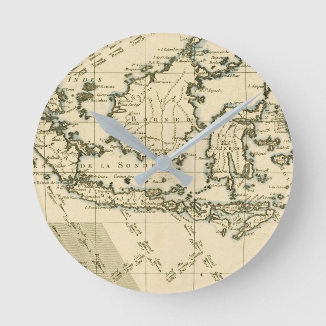 Horloge Ronde L'Indonésie et les Philippines (Recto)