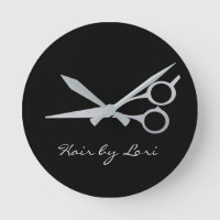 Liste de cheveux Ciseaux noir argent Personnalisé