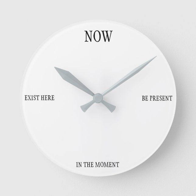 Horloge Ronde Live in the Moment Clock (Recto)