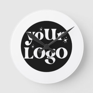 Horloge Ronde Logo d'entreprise de marque