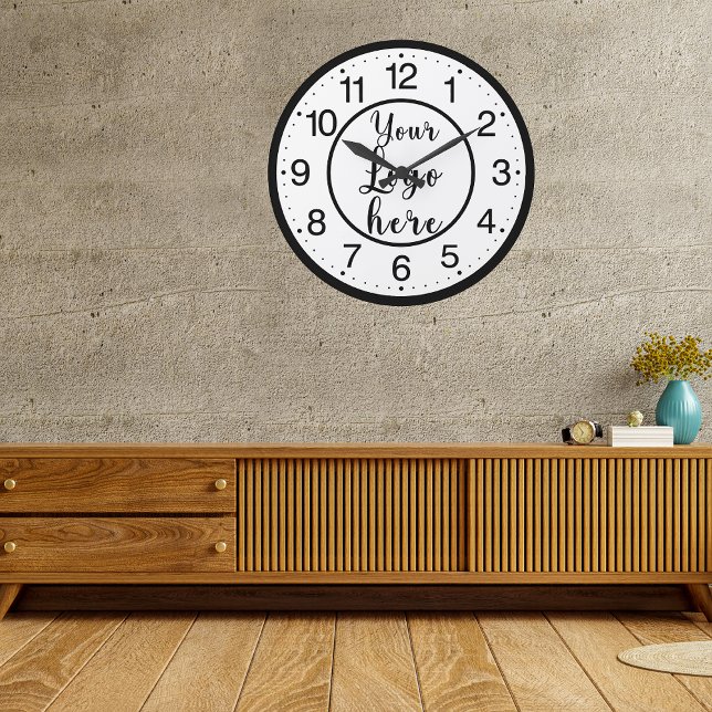 Horloge Ronde Logo d'entreprise personnalisé (Créateur téléchargé)