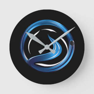 Horloge Ronde logo des services de plomberie