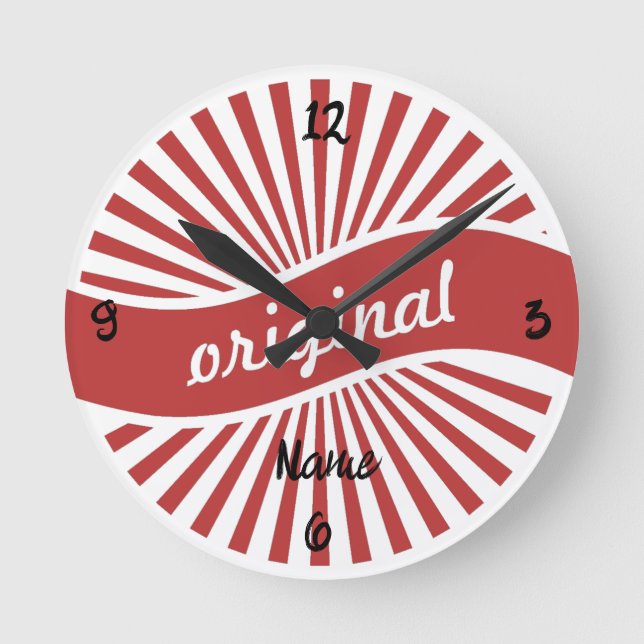 Horloge Ronde Logo des signes originaux Thunder_Cove (Recto)