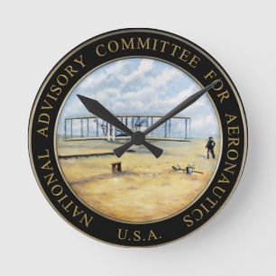 Horloge Ronde Logo du Comité consultatif national pour l'aéronau