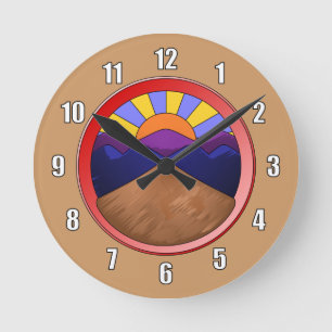 Horloge Ronde Logo du ventilateur Alluvial