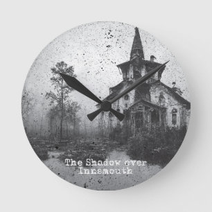Horloge Ronde L'ombre sur l'intérieur Lovecraft Cthulhu Mythos