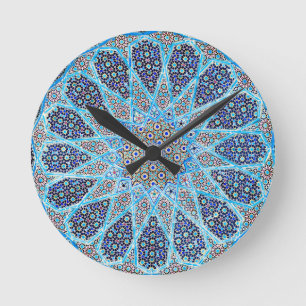 Horloge Ronde L'Orient bleu
