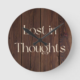 Horloge Ronde Lost in Thoughts