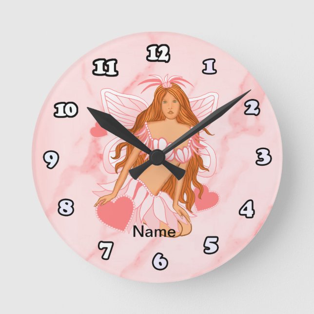 Horloge Ronde Love Fairy clock (Recto)