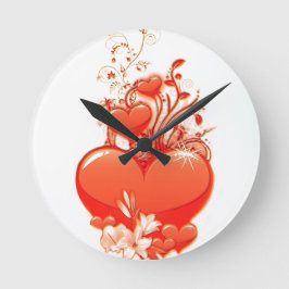 Horloge Ronde Love you heart valentine