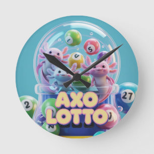 Horloge Ronde Lucky Axolotl