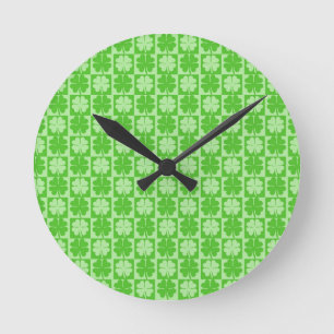 Horloge Ronde Lucky Shamrock