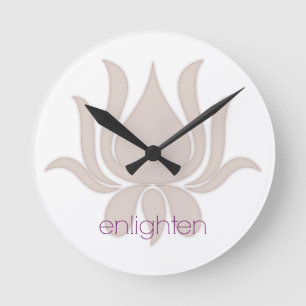 Horloge Ronde Lumière Lotus