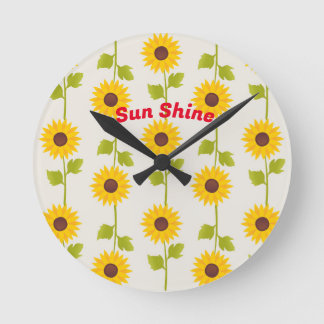 Horloge Ronde Luminosité Ethérée : Coussin Boho Abstrait Gold et