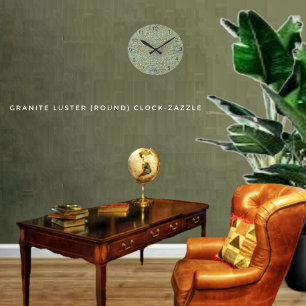 Horloge Ronde Lustre de granit