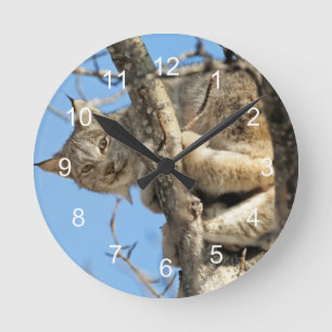 Horloge Ronde Lynx malfaisant