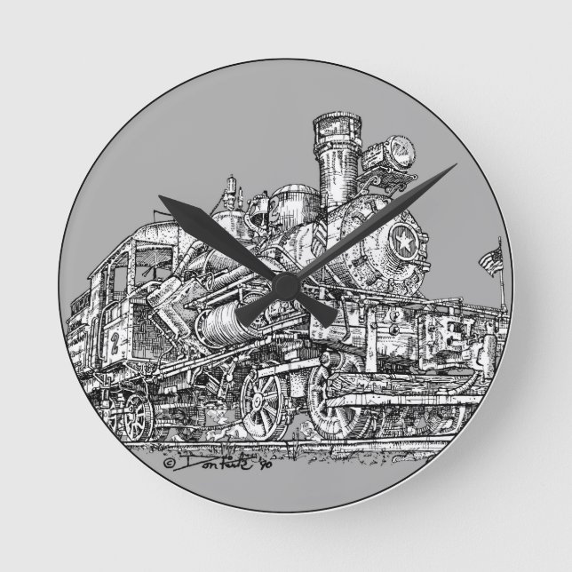 Horloge Ronde Machine à vapeur 1899 de Heisler (Recto)