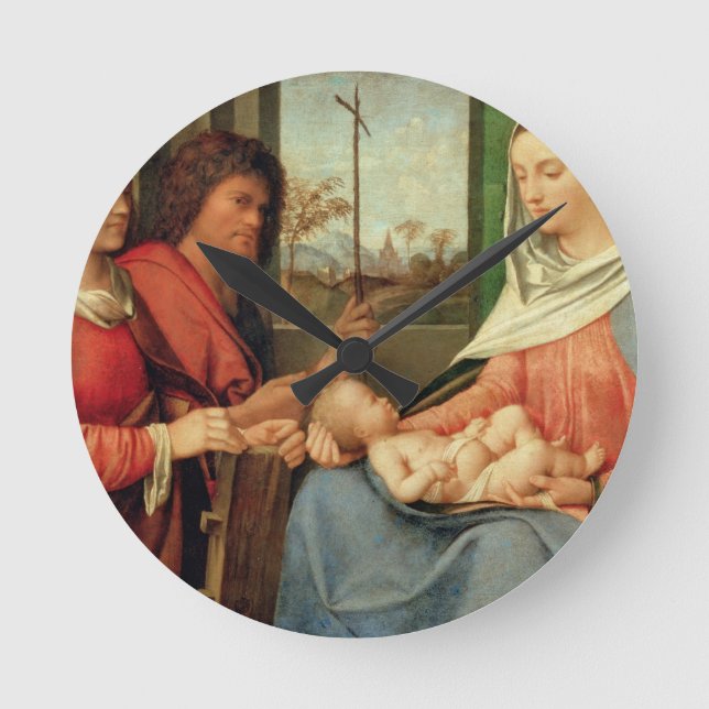 Horloge Ronde Madonna et enfant avec les saints 2 (Recto)