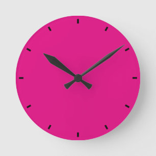 Horloge Ronde Magenta