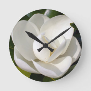 Horloge Ronde Magnolia Bloom