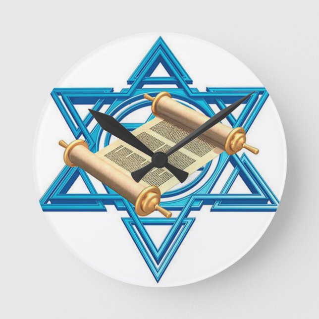 Horloge Ronde Maguen David Torah (Recto)