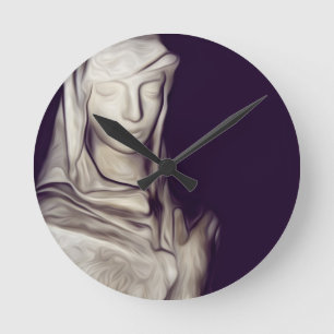 Horloge Ronde main dans le coeur
