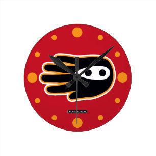 Horloge Ronde Main Super Ninja