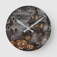 Maison moderne Halloween Orange Citrouille hanté