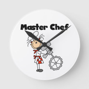 Horloge Ronde Maître Cuisinier - Femme