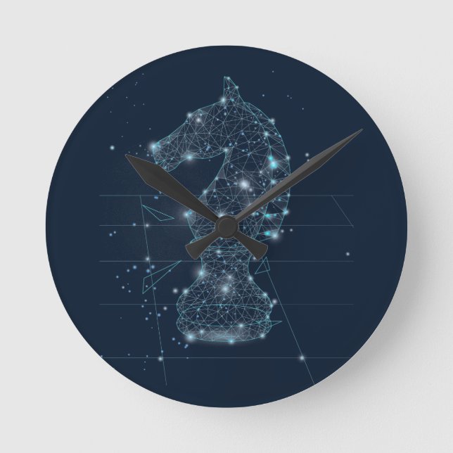 Horloge Ronde Maître d'échecs (Recto)