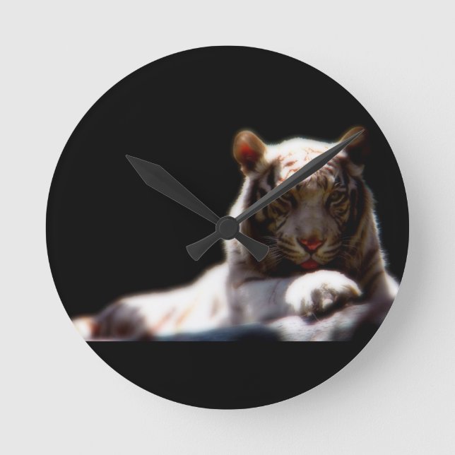 Horloge Ronde Majestic Tiger (Recto)