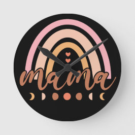 Horloge Ronde Mama Rainbow