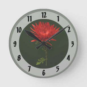 Horloge Ronde Maman d'araignée rouge