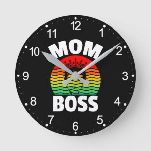 Horloge Ronde Maman Patron Fête des Mères Cadeau-66620