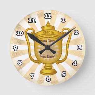 Horloge Ronde Maman Trophée