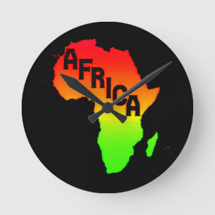 Horloge Ronde Map of the Africa      