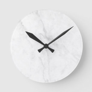 Horloge Ronde Marbre Blanc