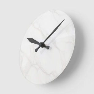 Horloge Ronde Marbre Blanc
