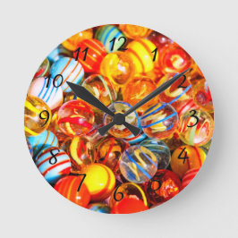 Horloge Ronde Marbre de verre