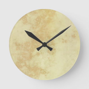 Horloge Ronde Marbre ou granit texturisé