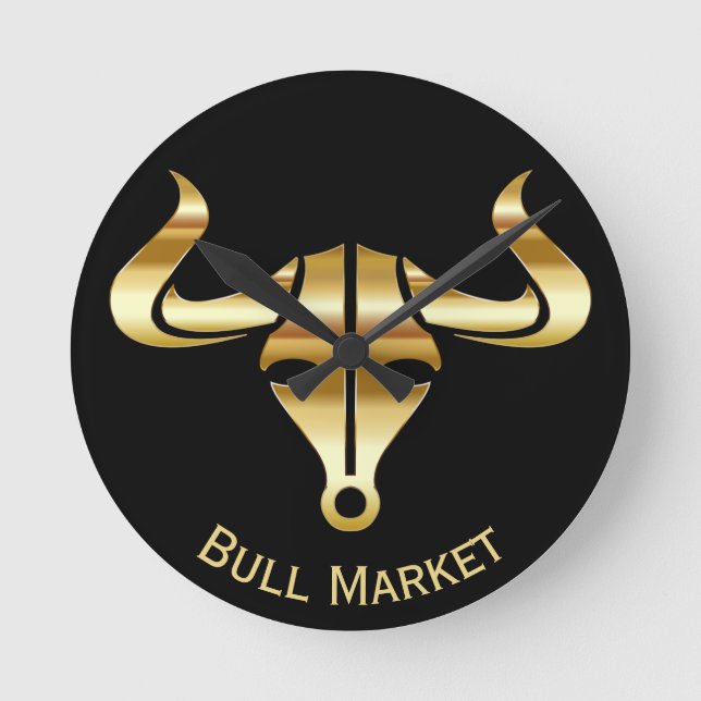 Horloge Ronde Marché Gold Bull (Recto)