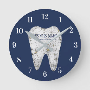 Horloge Ronde Marine blanche moderne de dent de soins dentaires